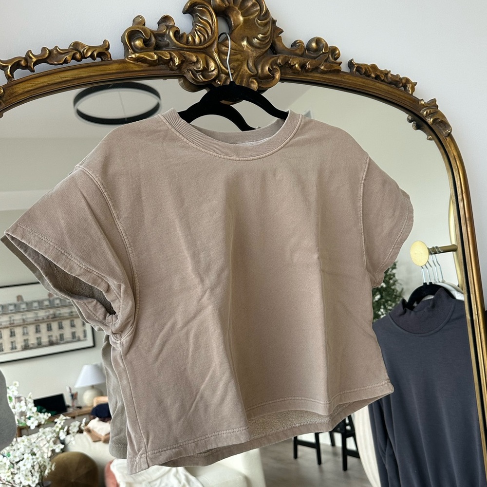 Velvet Cropped Tee